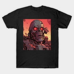 Post Apocalyptic Wastelands Cyborg Commando Exterminator T-Shirt